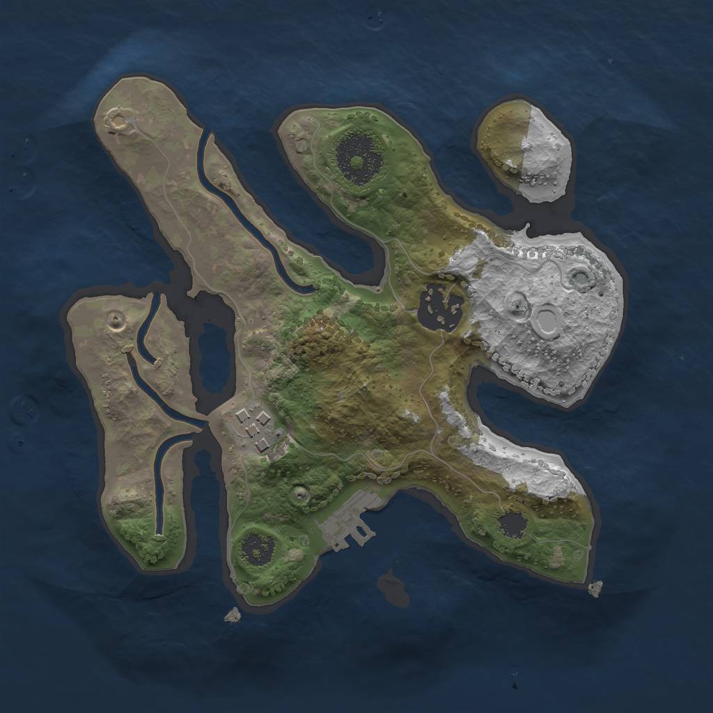 Rust Map: Procedural Map, Size: 2250, Seed: 31102017, 11 Monuments