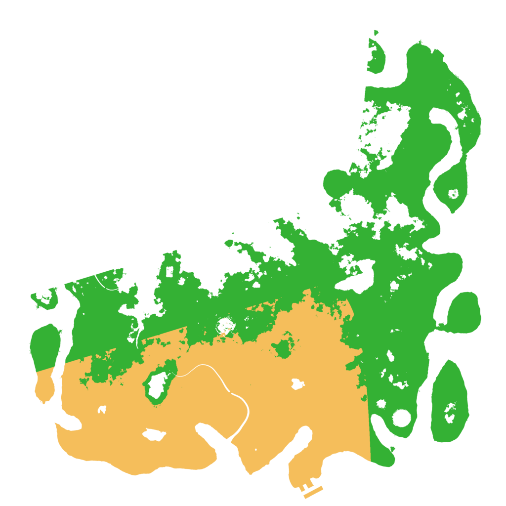 Biome Rust Map: Procedural Map, Size: 5000, Seed: 61782