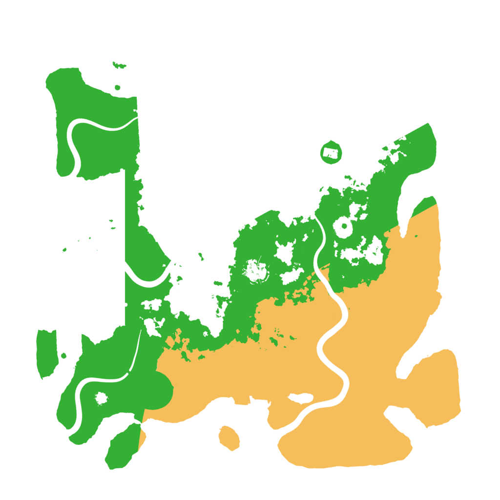 Biome Rust Map: Procedural Map, Size: 3700, Seed: 49577400