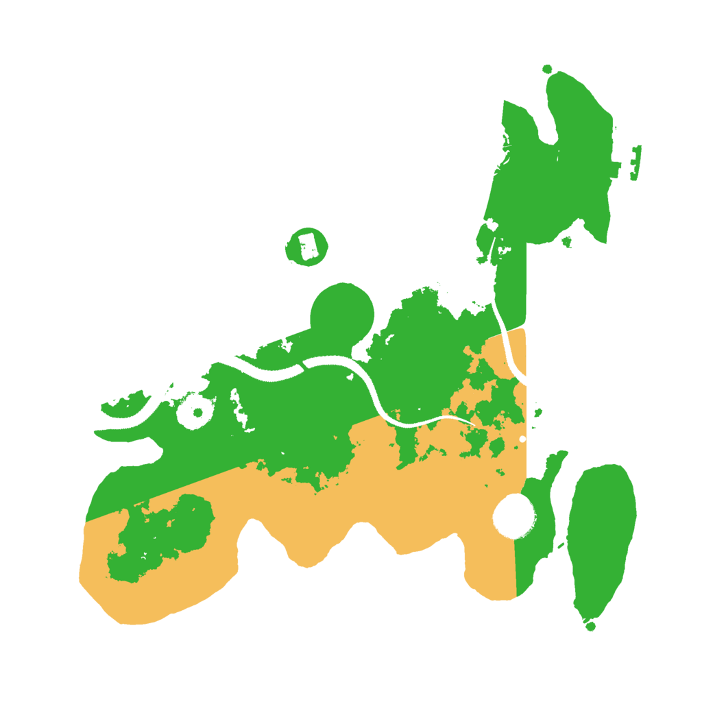 Biome Rust Map: Procedural Map, Size: 3000, Seed: 1751068539