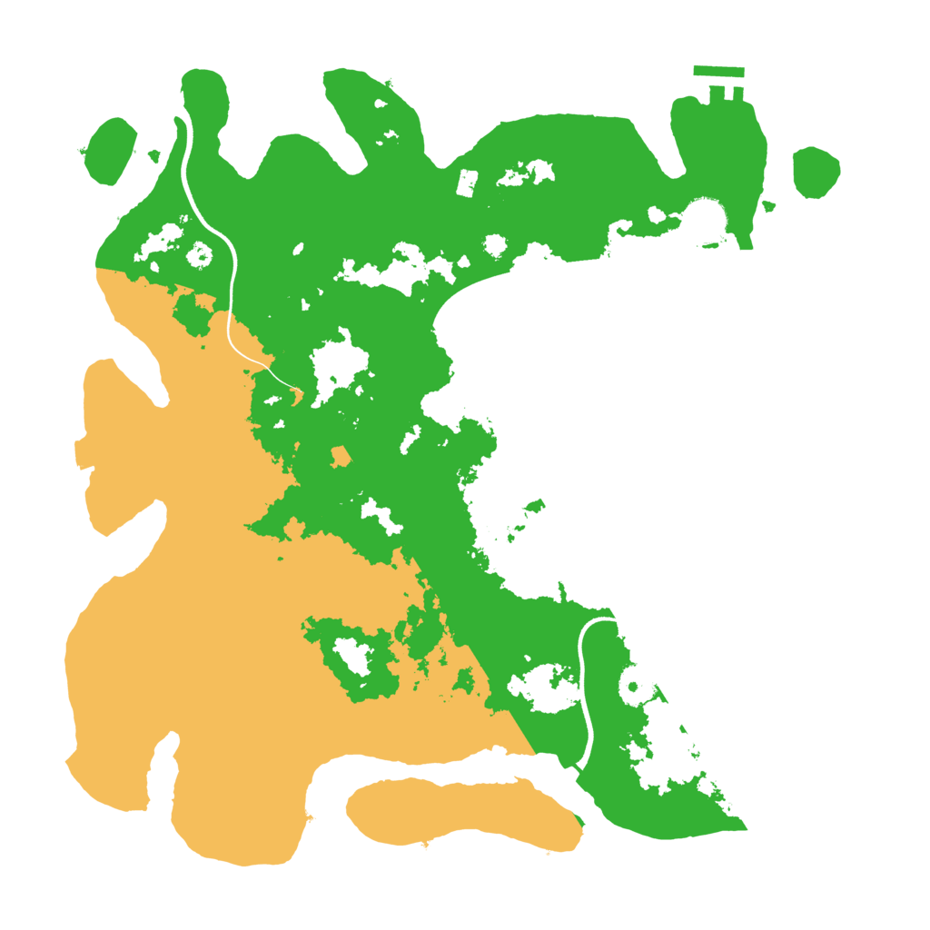 Biome Rust Map: Procedural Map, Size: 3700, Seed: 1656801559