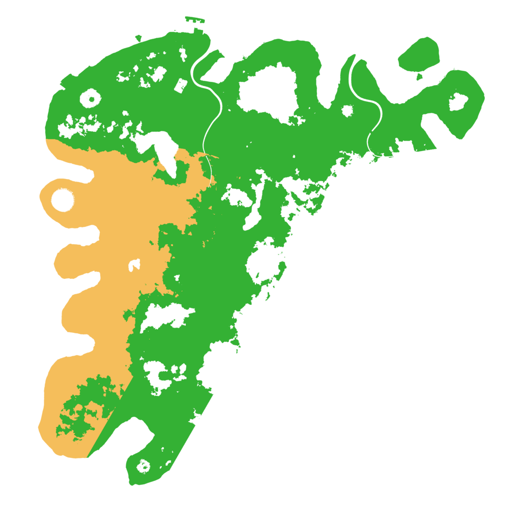 Biome Rust Map: Procedural Map, Size: 4000, Seed: 952107