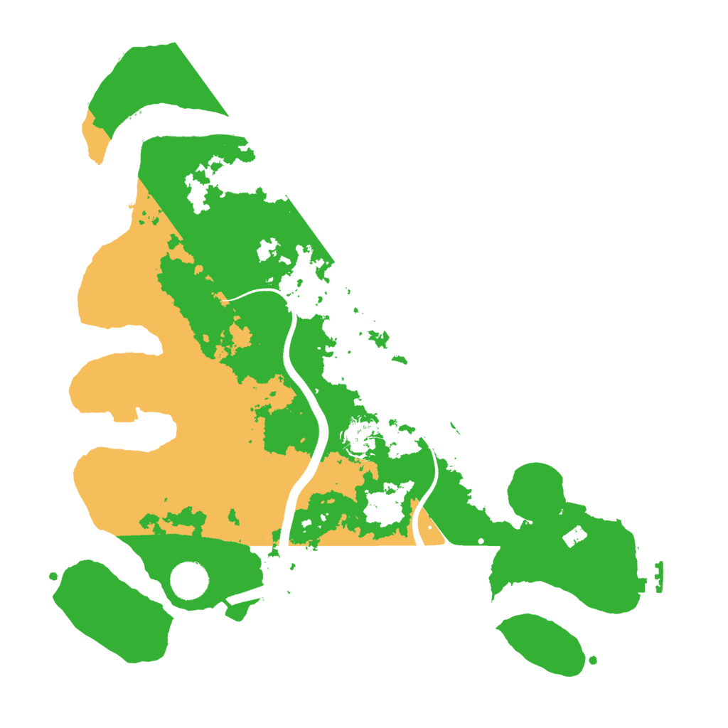 Biome Rust Map: Procedural Map, Size: 3500, Seed: 999544