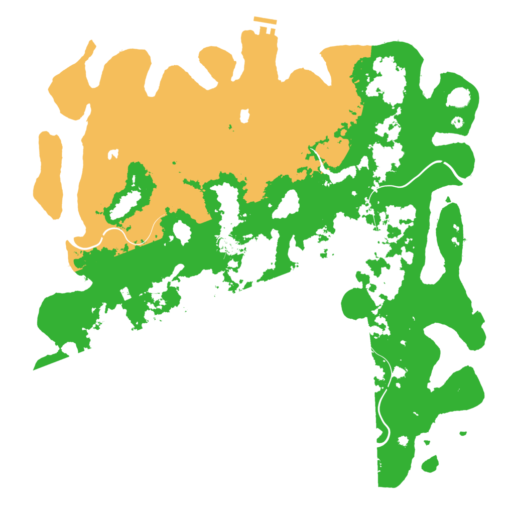 Biome Rust Map: Procedural Map, Size: 4500, Seed: 2096915958