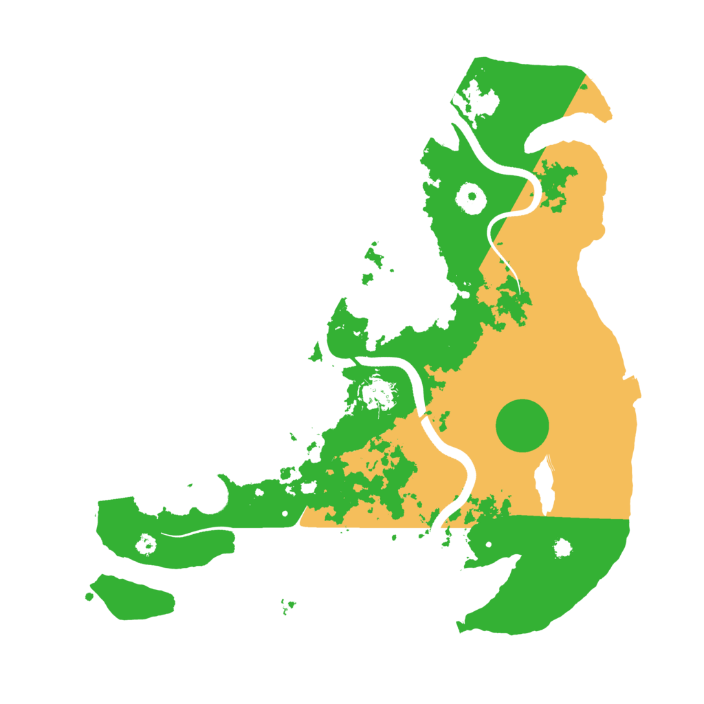 Biome Rust Map: Procedural Map, Size: 3500, Seed: 25979735