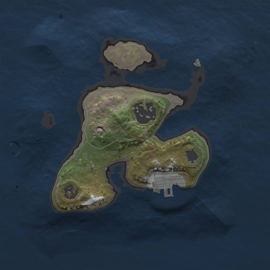 Rust Map: Procedural Map, Size: 1800, Seed: 8120, 8 Monuments