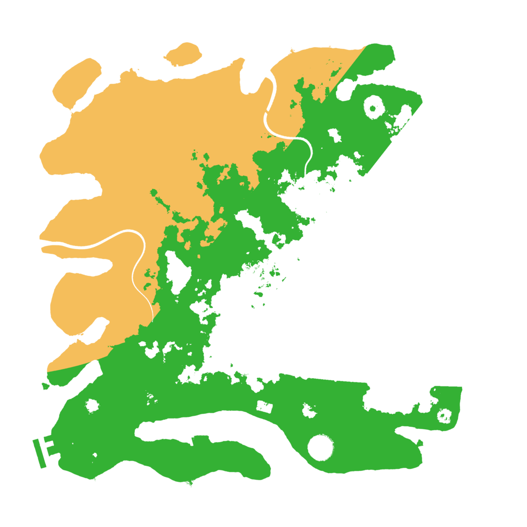 Biome Rust Map: Procedural Map, Size: 3600, Seed: 22762