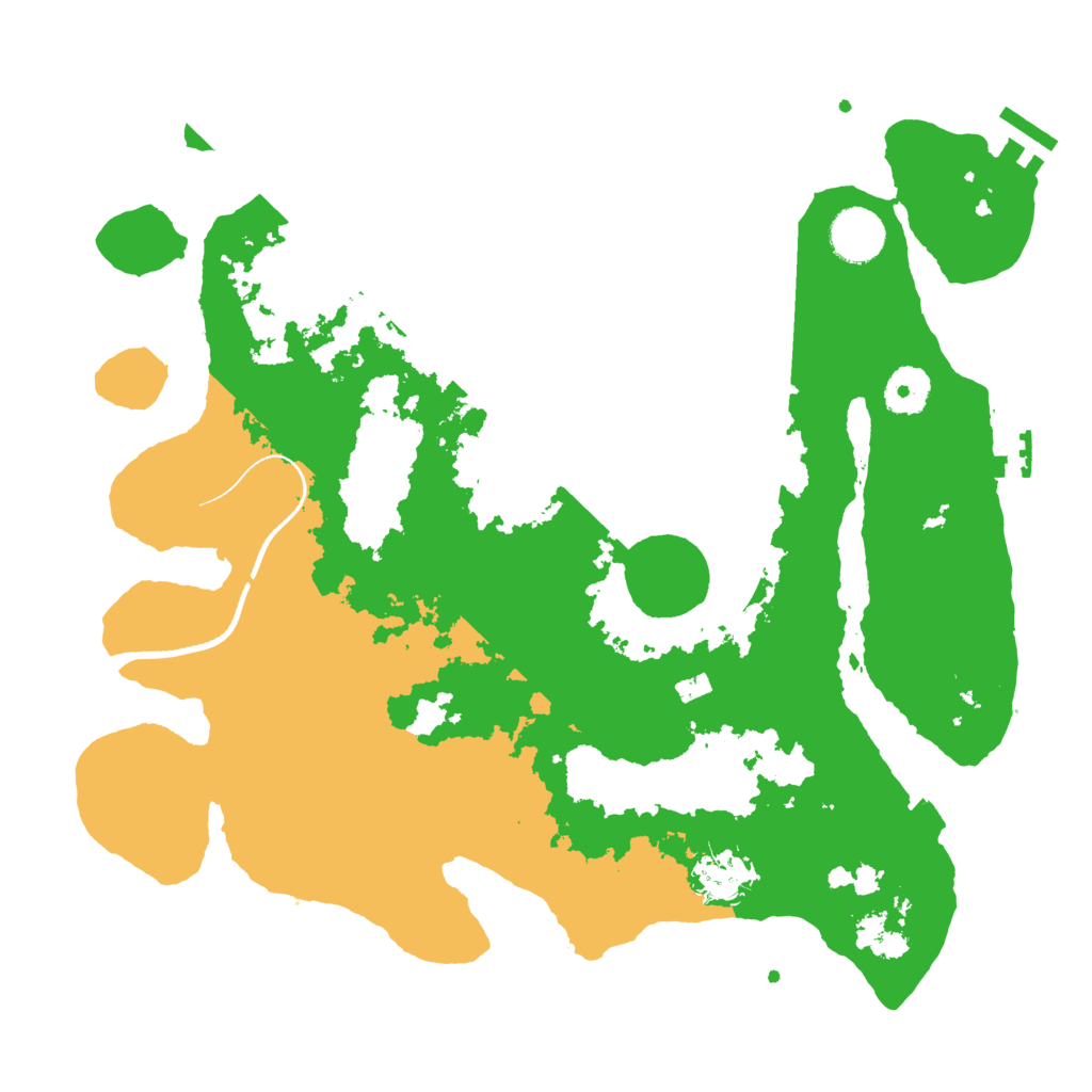 Biome Rust Map: Procedural Map, Size: 3500, Seed: 664277071