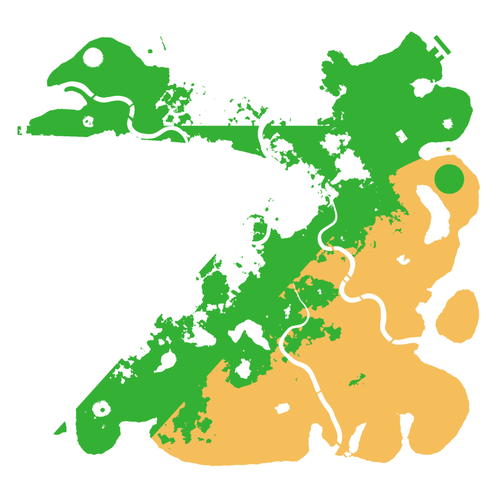Biome Rust Map: Procedural Map, Size: 4500, Seed: 734907200