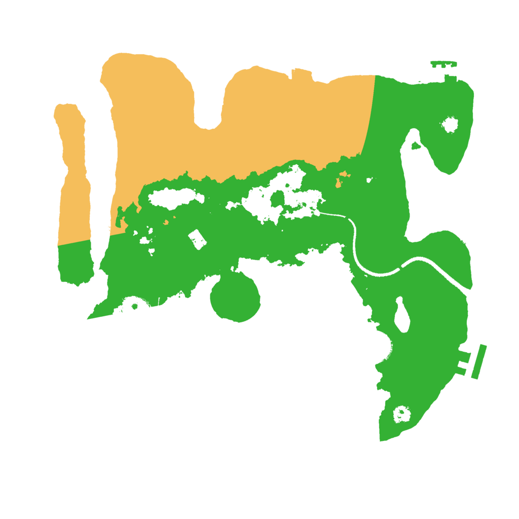 Biome Rust Map: Procedural Map, Size: 3000, Seed: 4254