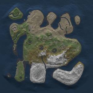 Thumbnail Rust Map: Procedural Map, Size: 3000, Seed: 630087938, 17 Monuments