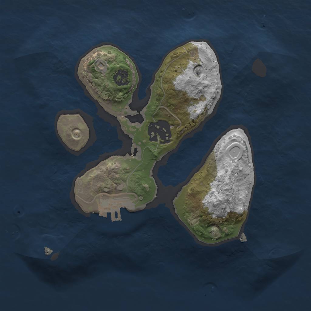 Rust Map: Procedural Map, Size: 1900, Seed: 9141773, 9 Monuments