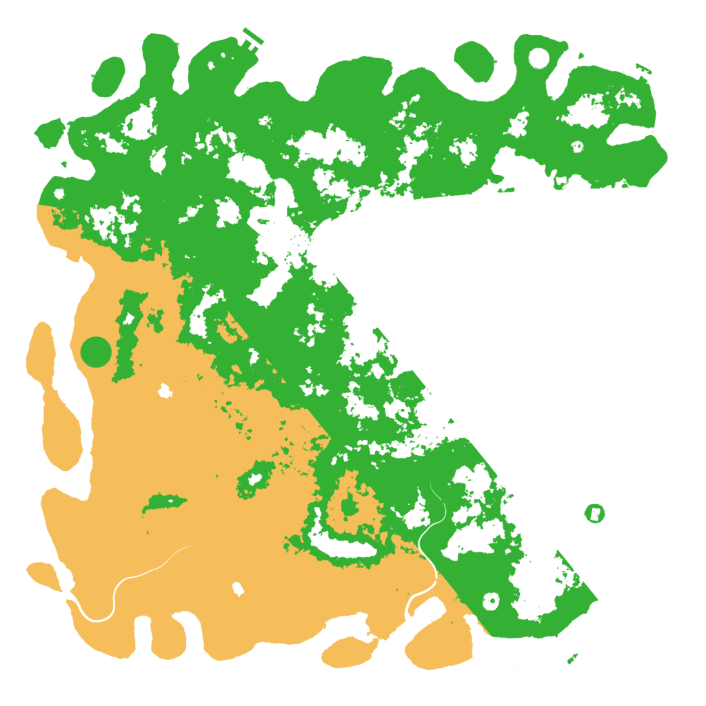 Biome Rust Map: Procedural Map, Size: 6000, Seed: 564243