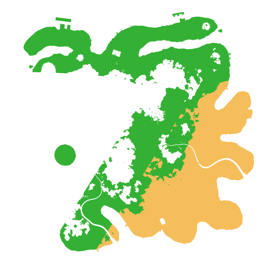 Biome Rust Map: Procedural Map, Size: 3500, Seed: 540374220