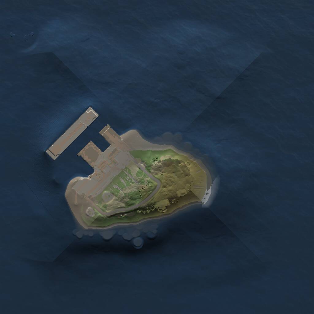 Rust Map: Procedural Map, Size: 1000, Seed: 1554993579, 2 Monuments