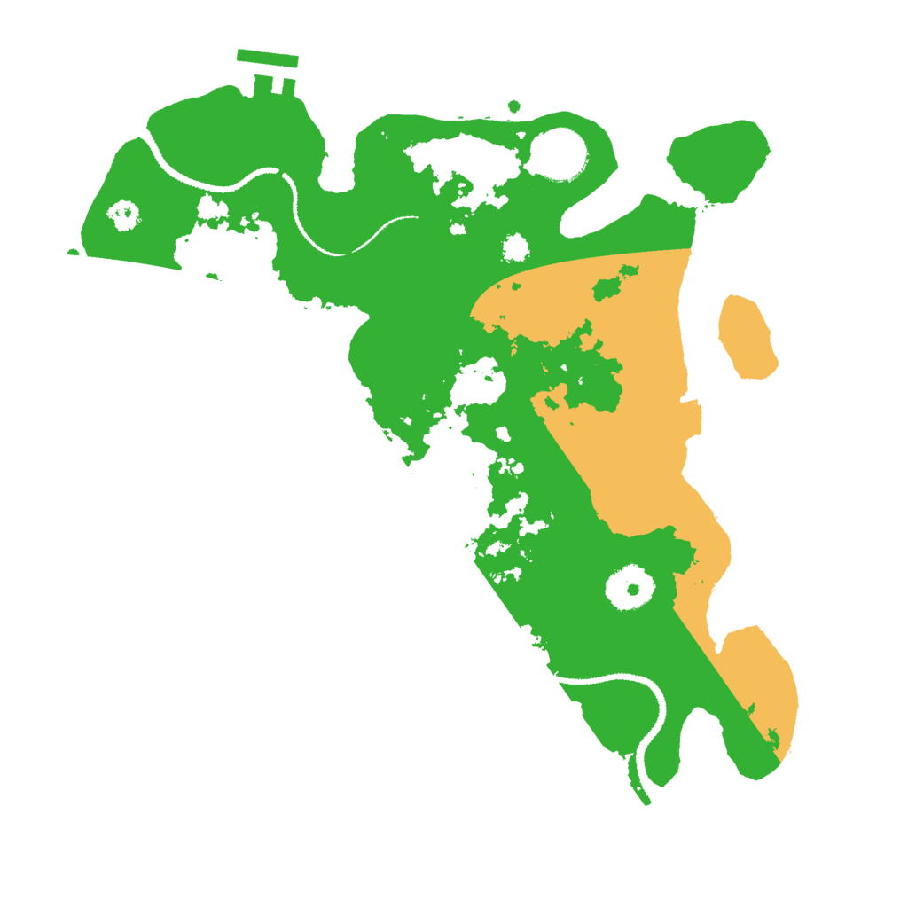 Biome Rust Map: Procedural Map, Size: 3000, Seed: 123411