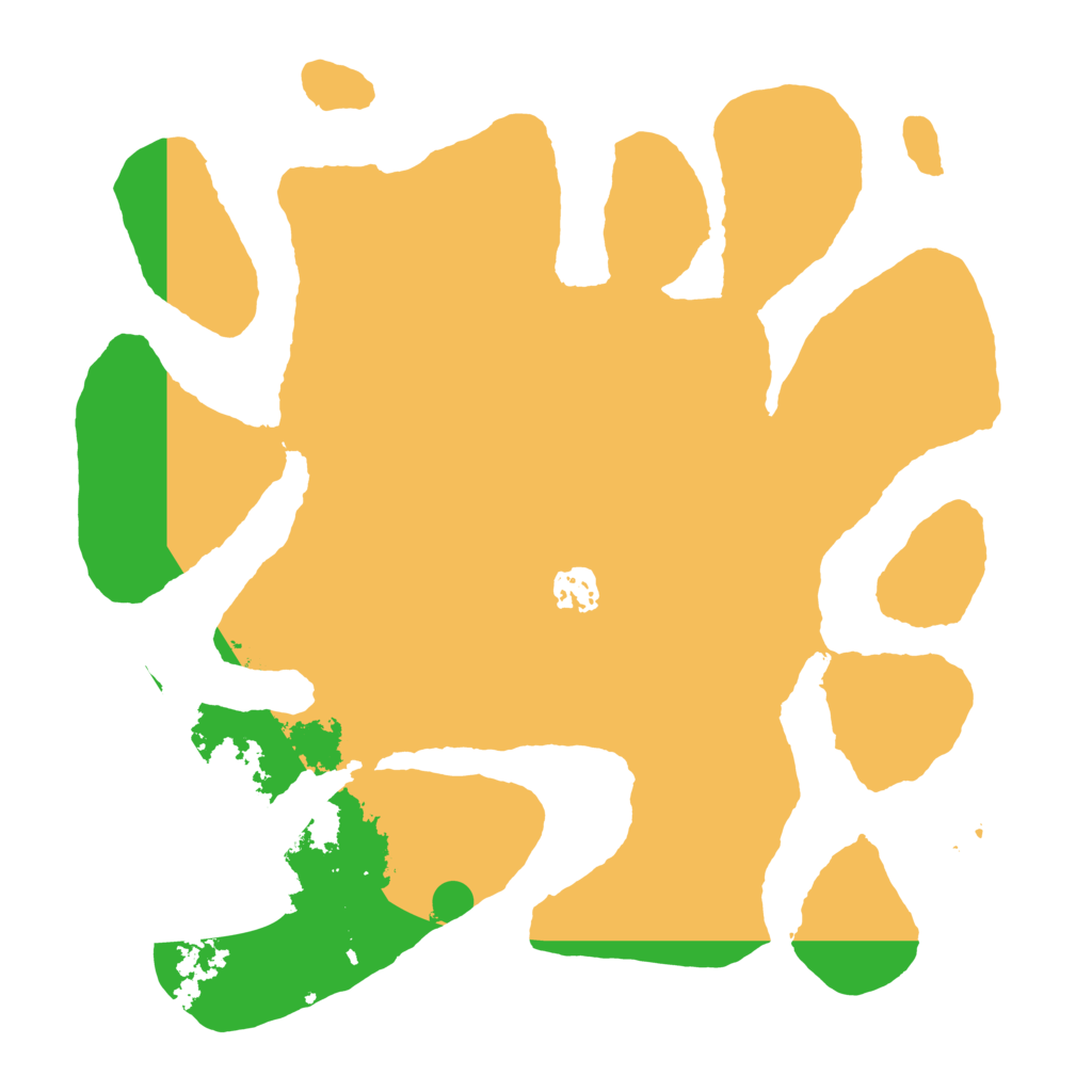 Biome Rust Map: Barren, Size: 3500, Seed: 173319200