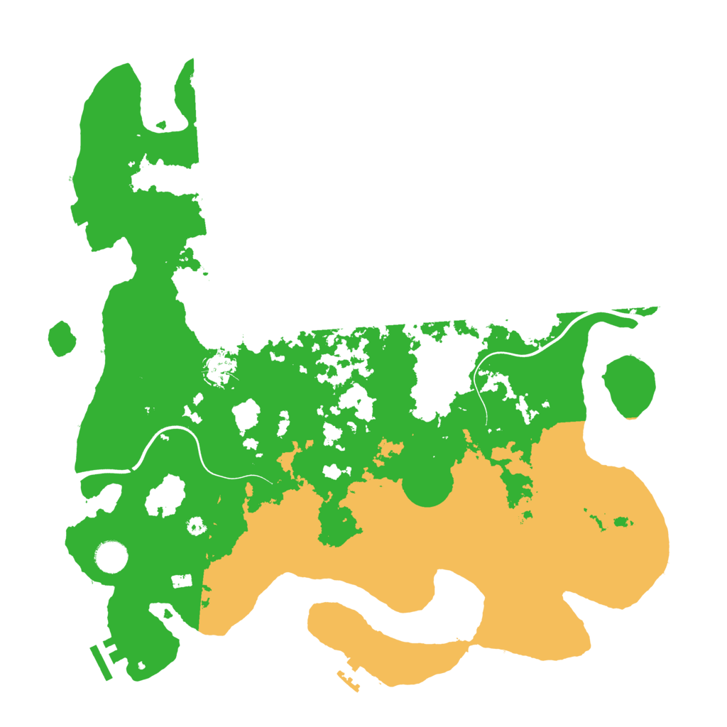 Biome Rust Map: Procedural Map, Size: 3950, Seed: 125468