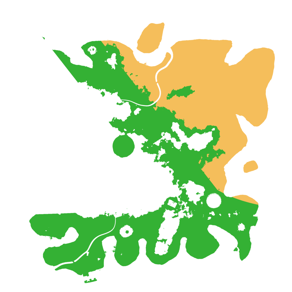 Biome Rust Map: Procedural Map, Size: 3550, Seed: 78444465