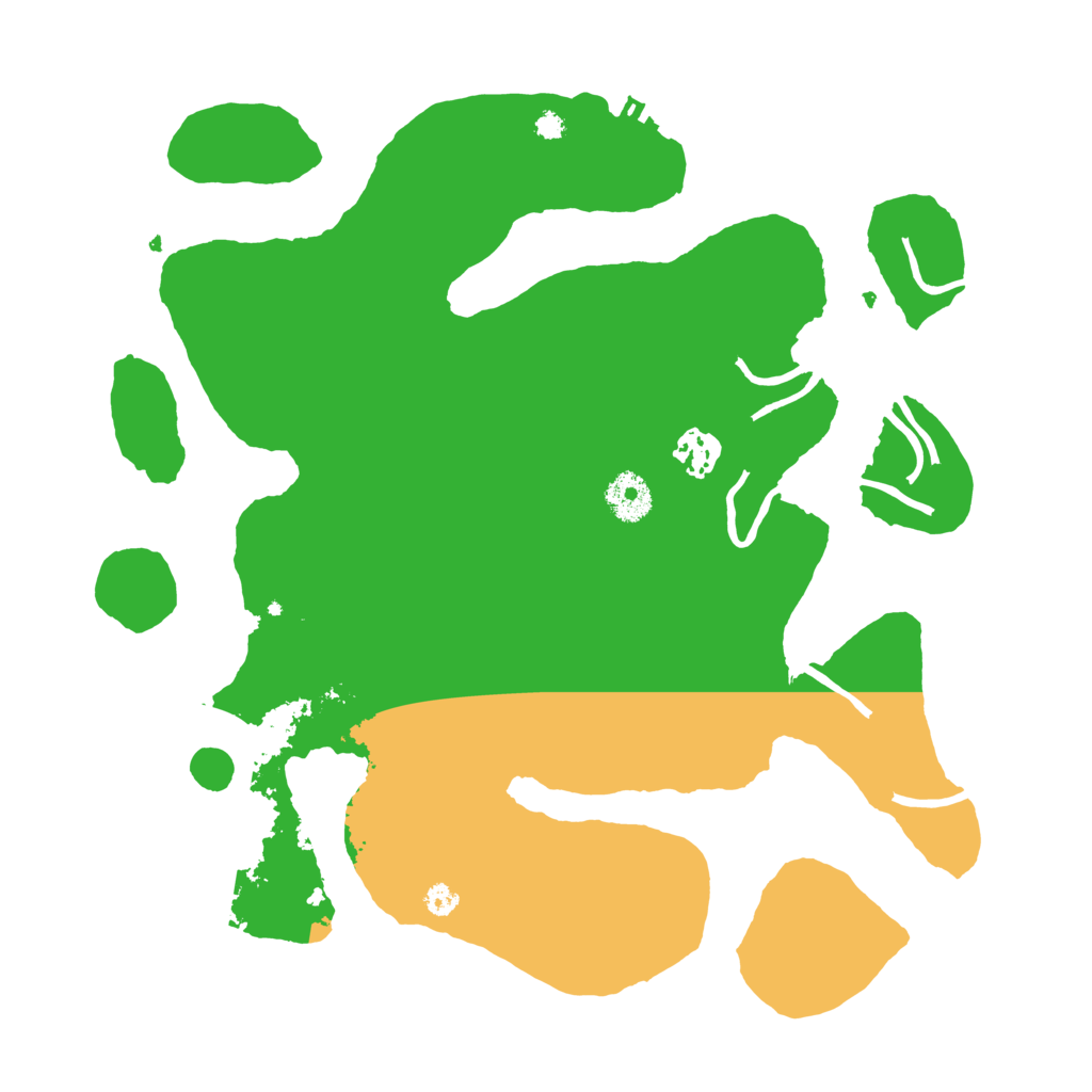 Biome Rust Map: Procedural Map, Size: 3500, Seed: 93843