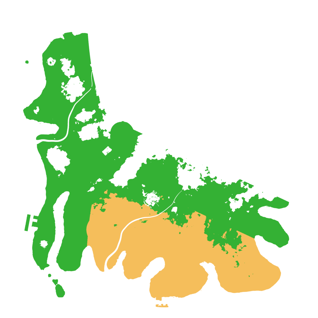 Biome Rust Map: Procedural Map, Size: 3850, Seed: 1635337805