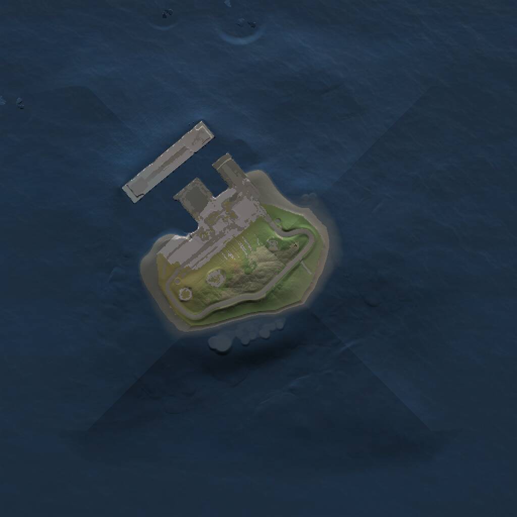 Rust Map: Procedural Map, Size: 1000, Seed: 512355, 2 Monuments