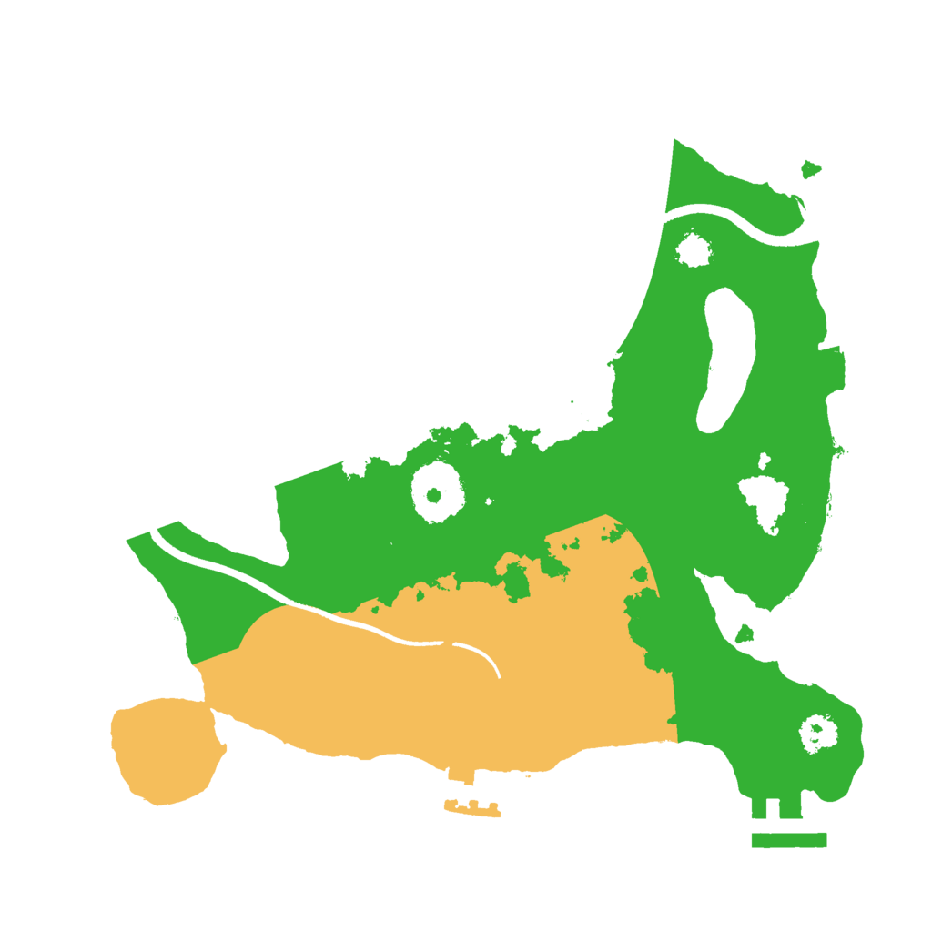 Biome Rust Map: Procedural Map, Size: 2500, Seed: 2537