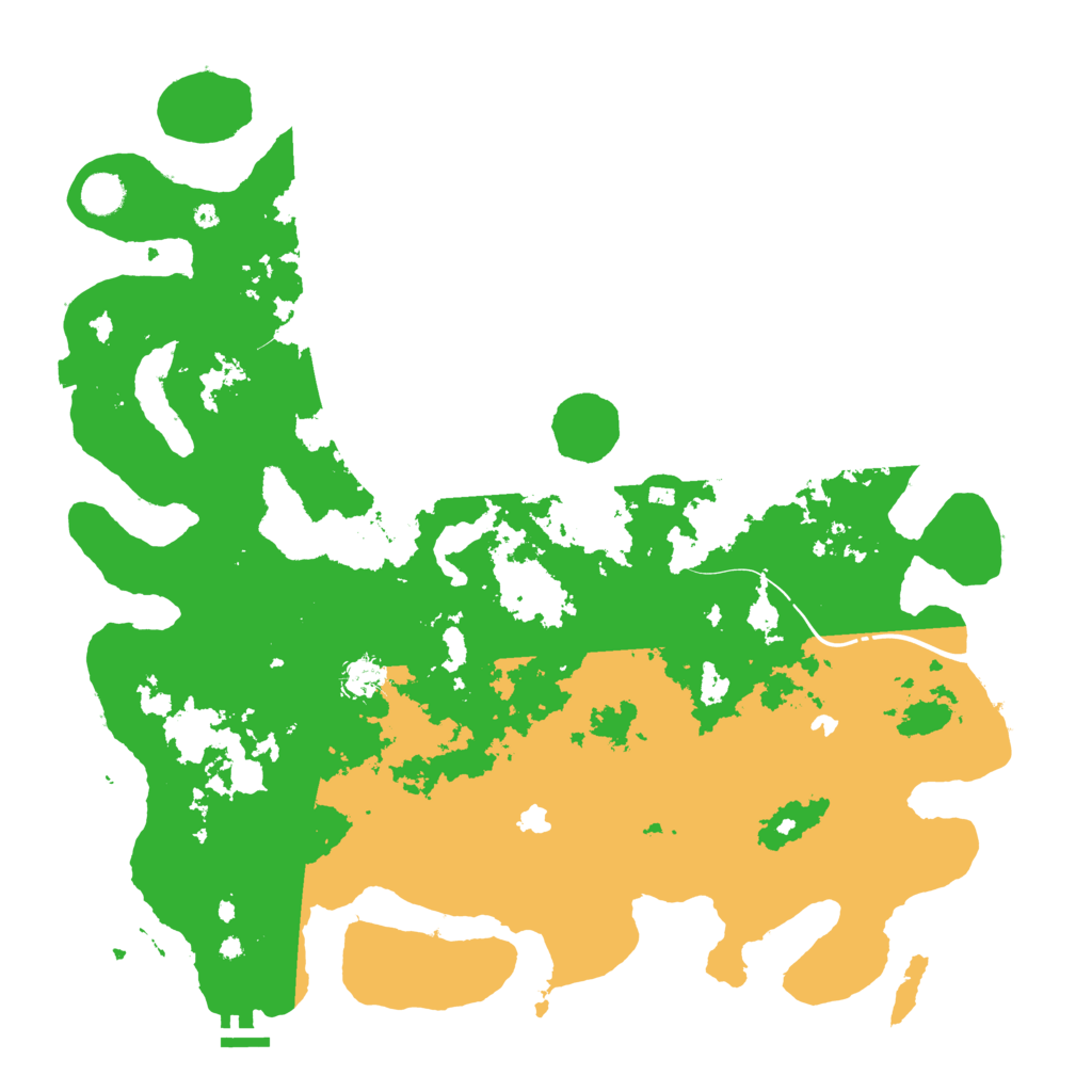 Biome Rust Map: Procedural Map, Size: 4500, Seed: 27077