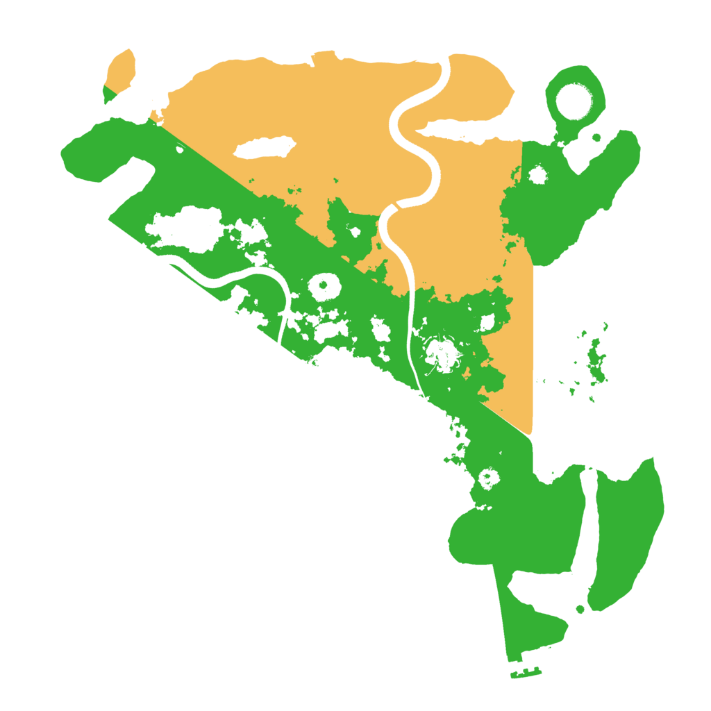 Biome Rust Map: Procedural Map, Size: 3500, Seed: 4231