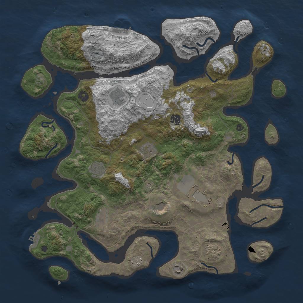Rust Map: Procedural Map, Size: 4250, Seed: 126, 21 Monuments