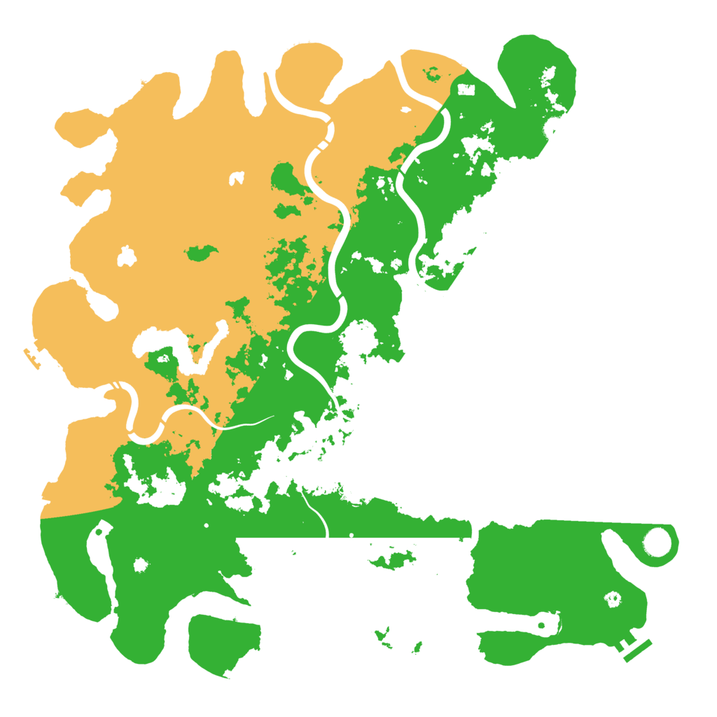 Biome Rust Map: Procedural Map, Size: 4500, Seed: 942215