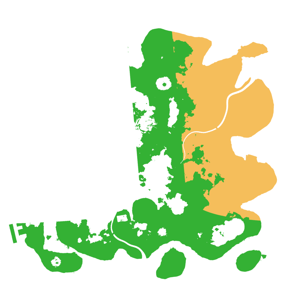 Biome Rust Map: Procedural Map, Size: 3200, Seed: 256