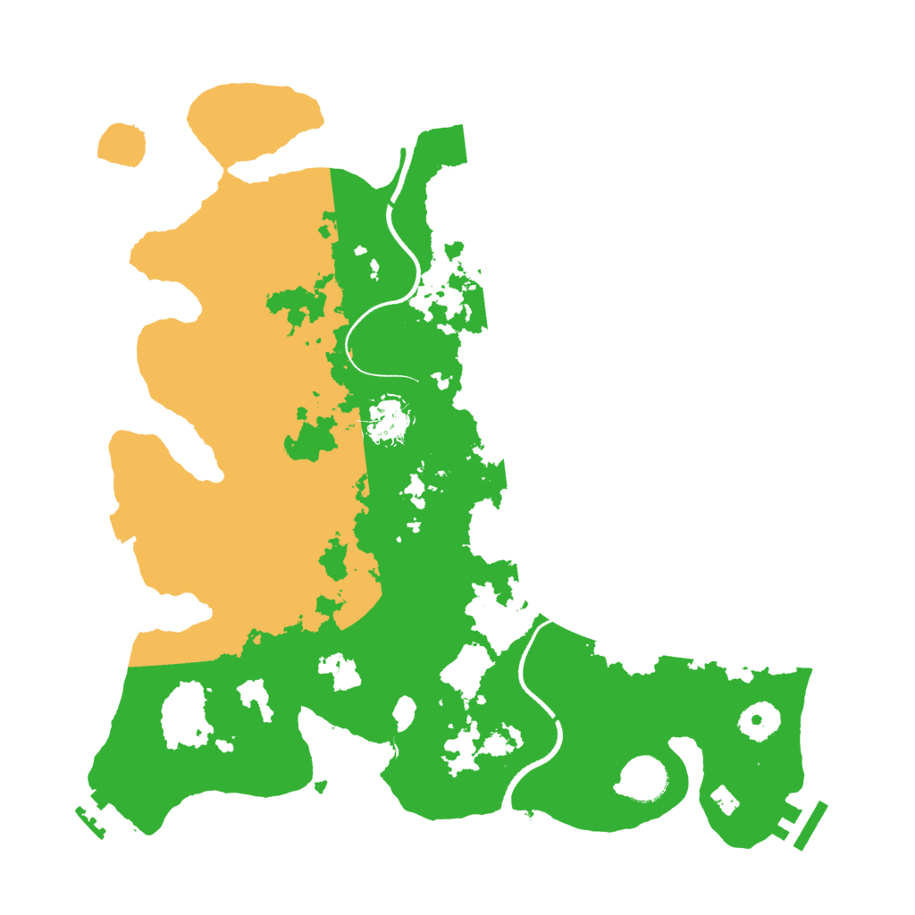 Biome Rust Map: Procedural Map, Size: 3500, Seed: 1871441451