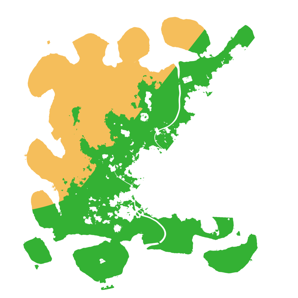 Biome Rust Map: Procedural Map, Size: 3500, Seed: 328194590