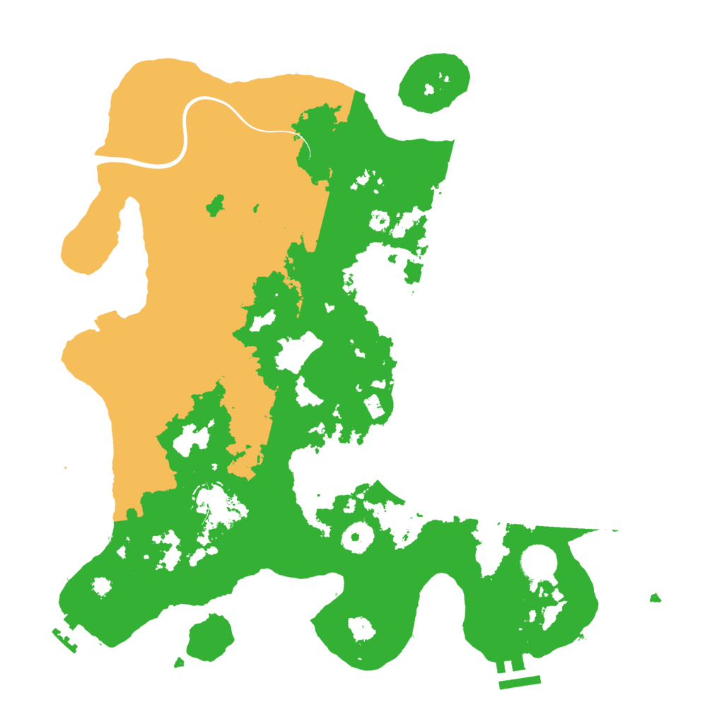 Biome Rust Map: Procedural Map, Size: 3500, Seed: 295135762