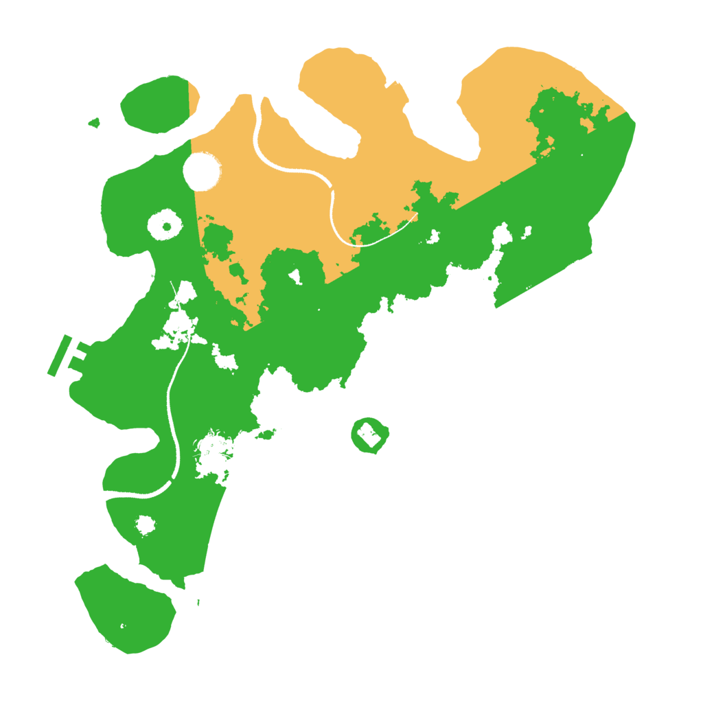 Biome Rust Map: Procedural Map, Size: 3300, Seed: 9