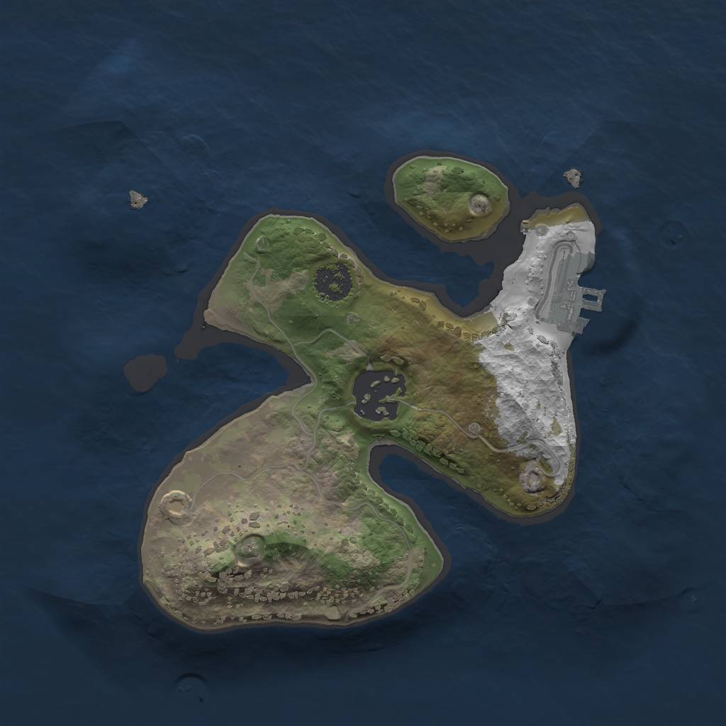 Rust Map: Procedural Map, Size: 2000, Seed: 53467, 9 Monuments