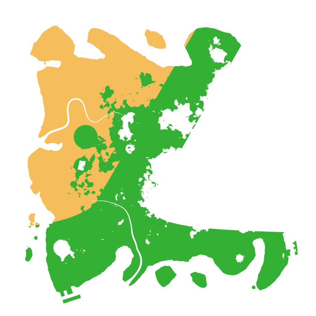 Biome Rust Map: Procedural Map, Size: 3500, Seed: 99712
