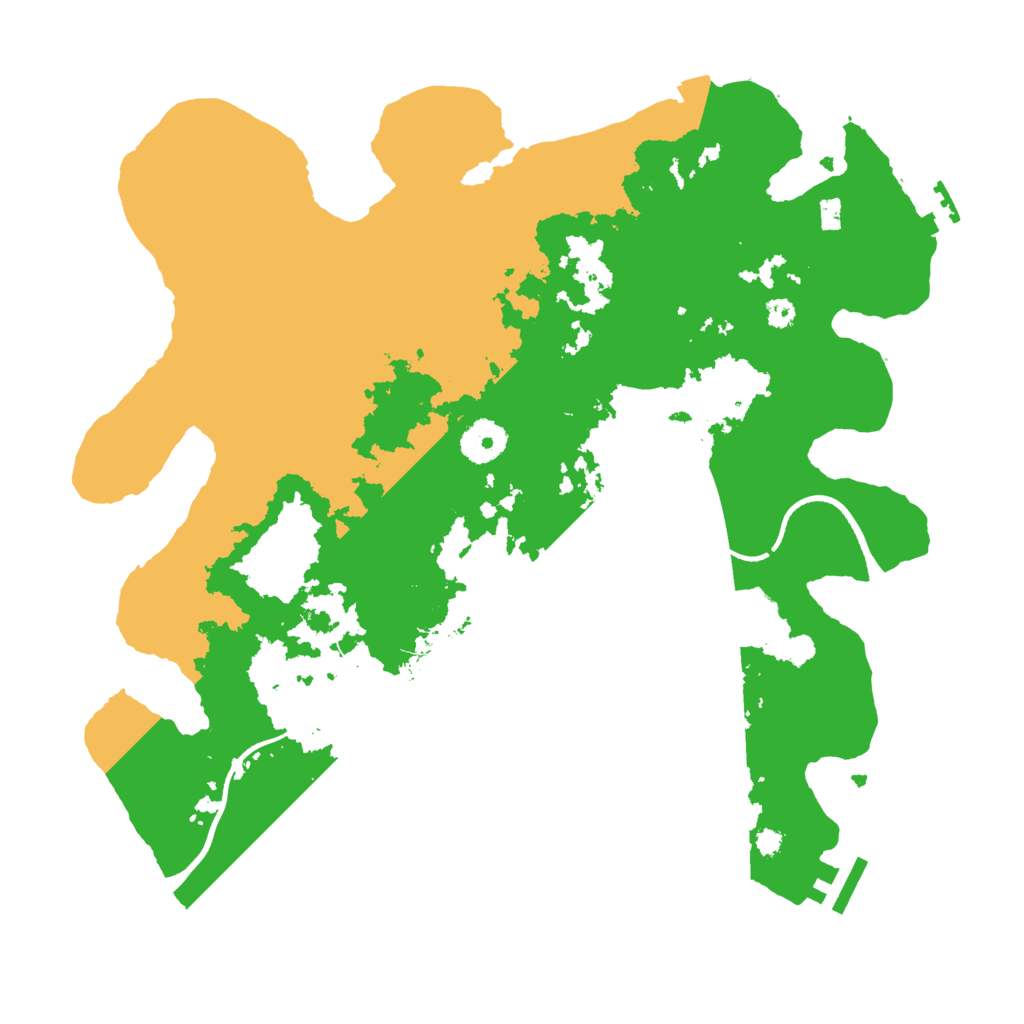 Biome Rust Map: Procedural Map, Size: 3500, Seed: 2054793419