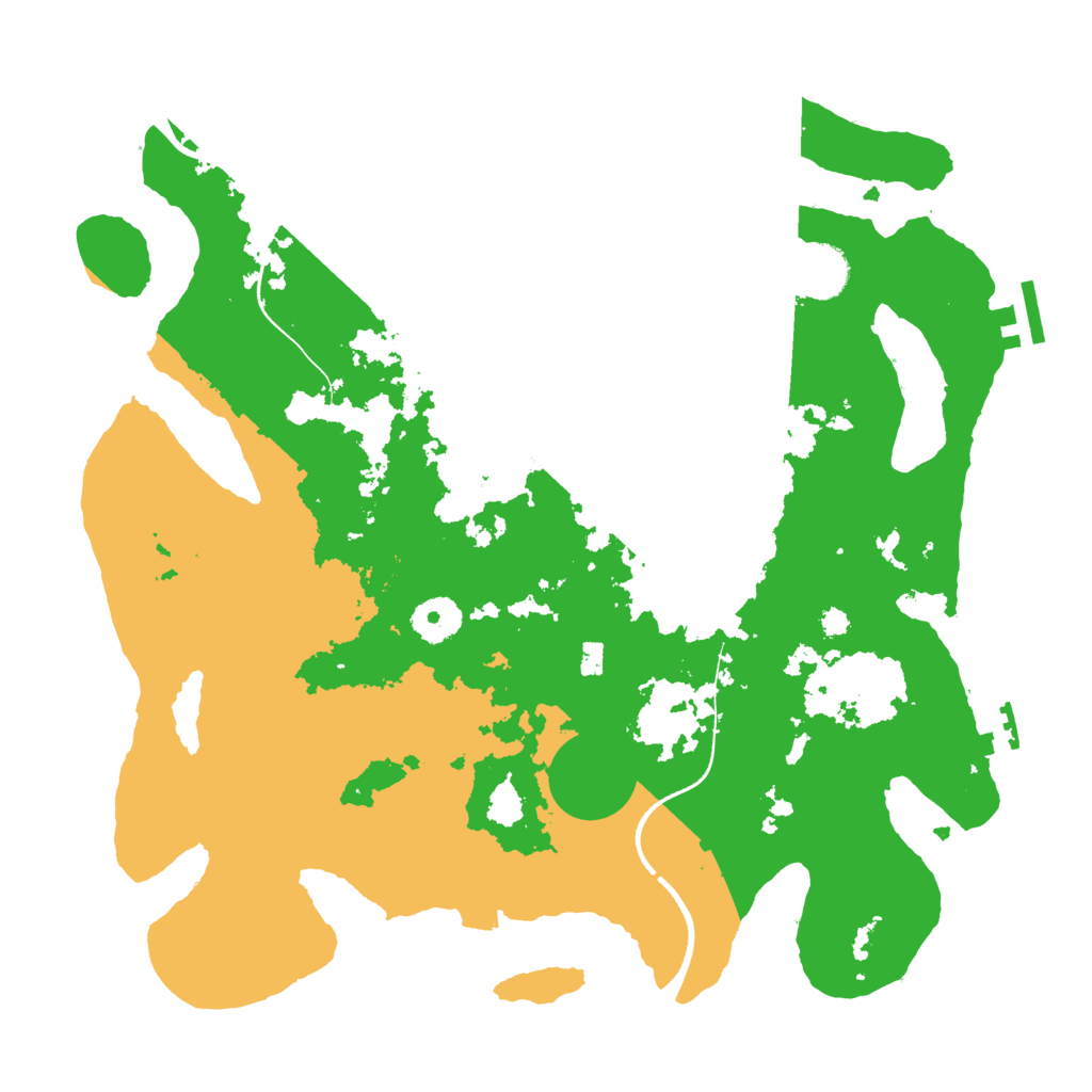 Biome Rust Map: Procedural Map, Size: 3500, Seed: 125987534
