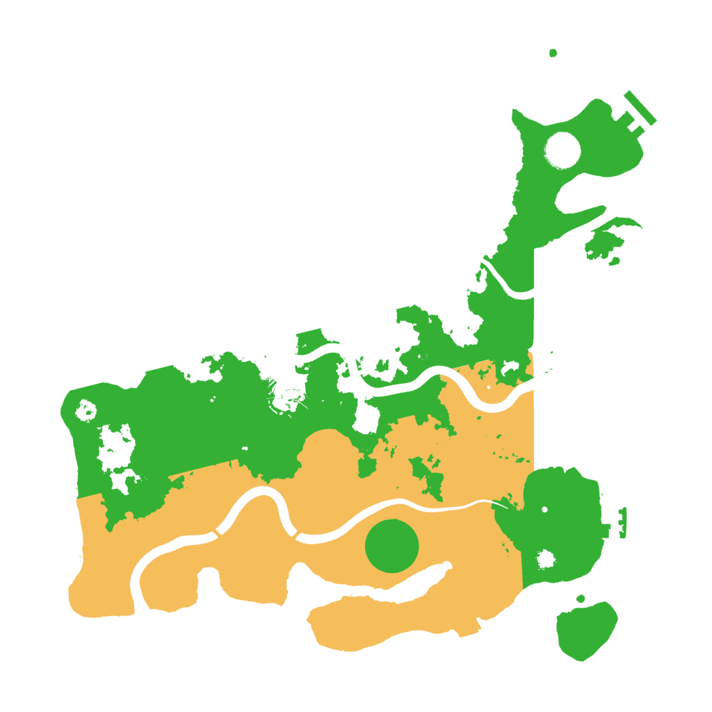 Biome Rust Map: Procedural Map, Size: 3500, Seed: 559673491