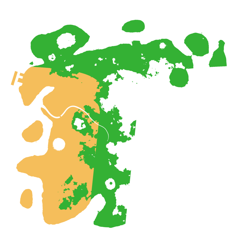 Biome Rust Map: Procedural Map, Size: 3500, Seed: 8891126