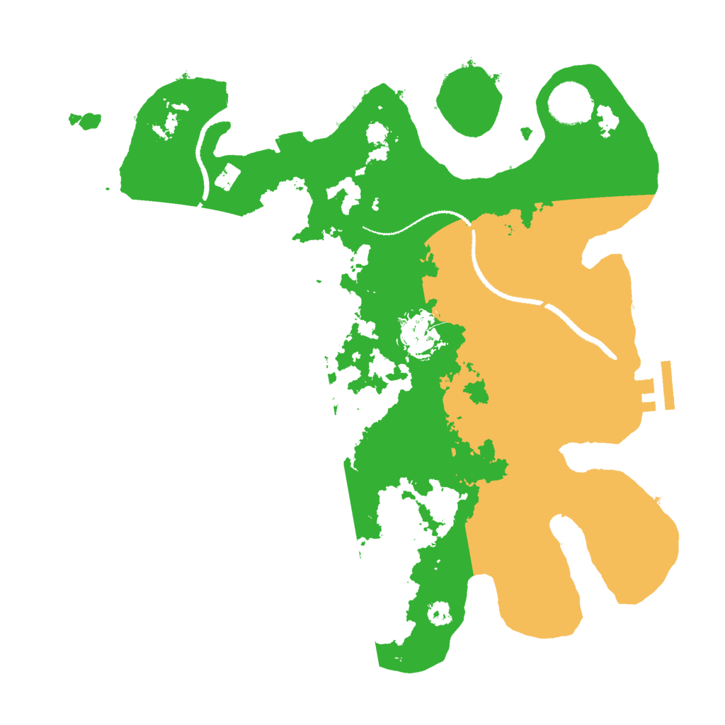 Biome Rust Map: Procedural Map, Size: 3000, Seed: 148621526