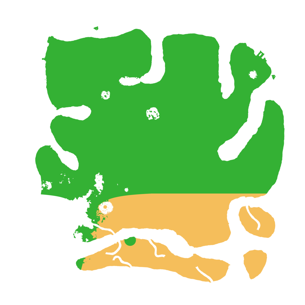 Biome Rust Map: Procedural Map, Size: 3500, Seed: 432924962