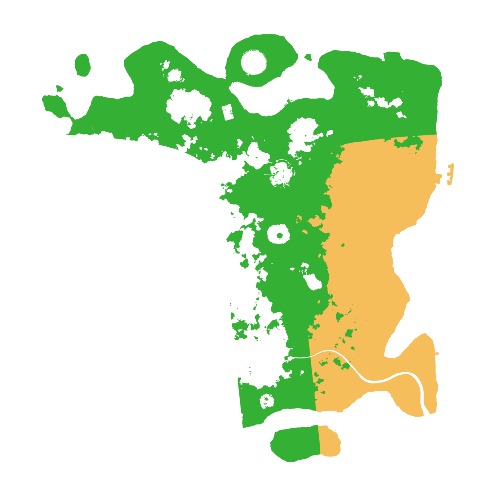 Biome Rust Map: Procedural Map, Size: 3500, Seed: 8541515