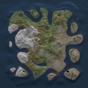 Thumbnail Rust Map: Procedural Map, Size: 3500, Seed: 51709529, 19 Monuments