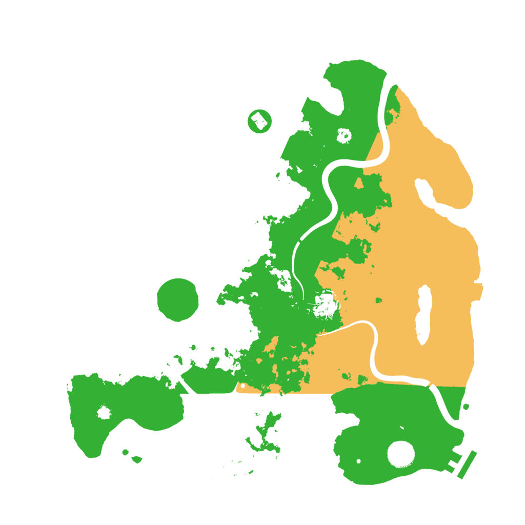 Biome Rust Map: Procedural Map, Size: 3500, Seed: 34679283