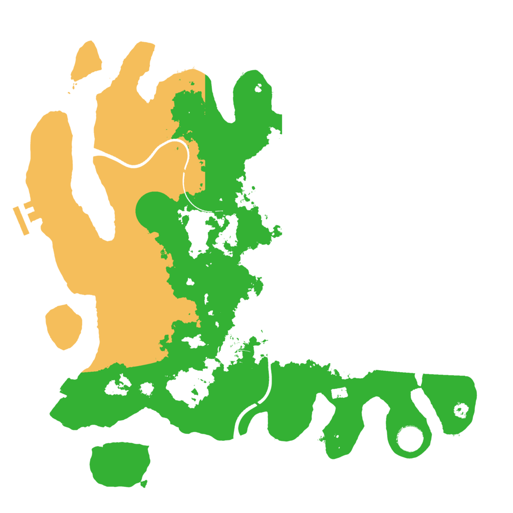 Biome Rust Map: Procedural Map, Size: 3500, Seed: 23931