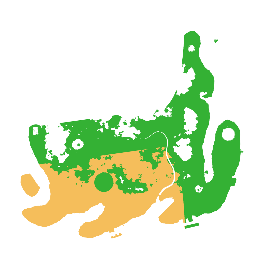 Biome Rust Map: Procedural Map, Size: 3500, Seed: 20414609