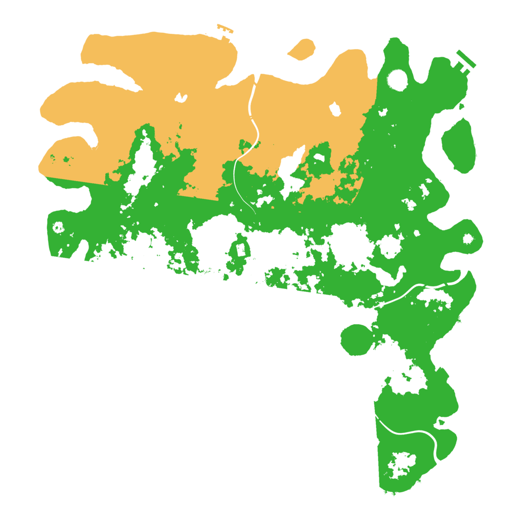 Biome Rust Map: Procedural Map, Size: 4500, Seed: 37